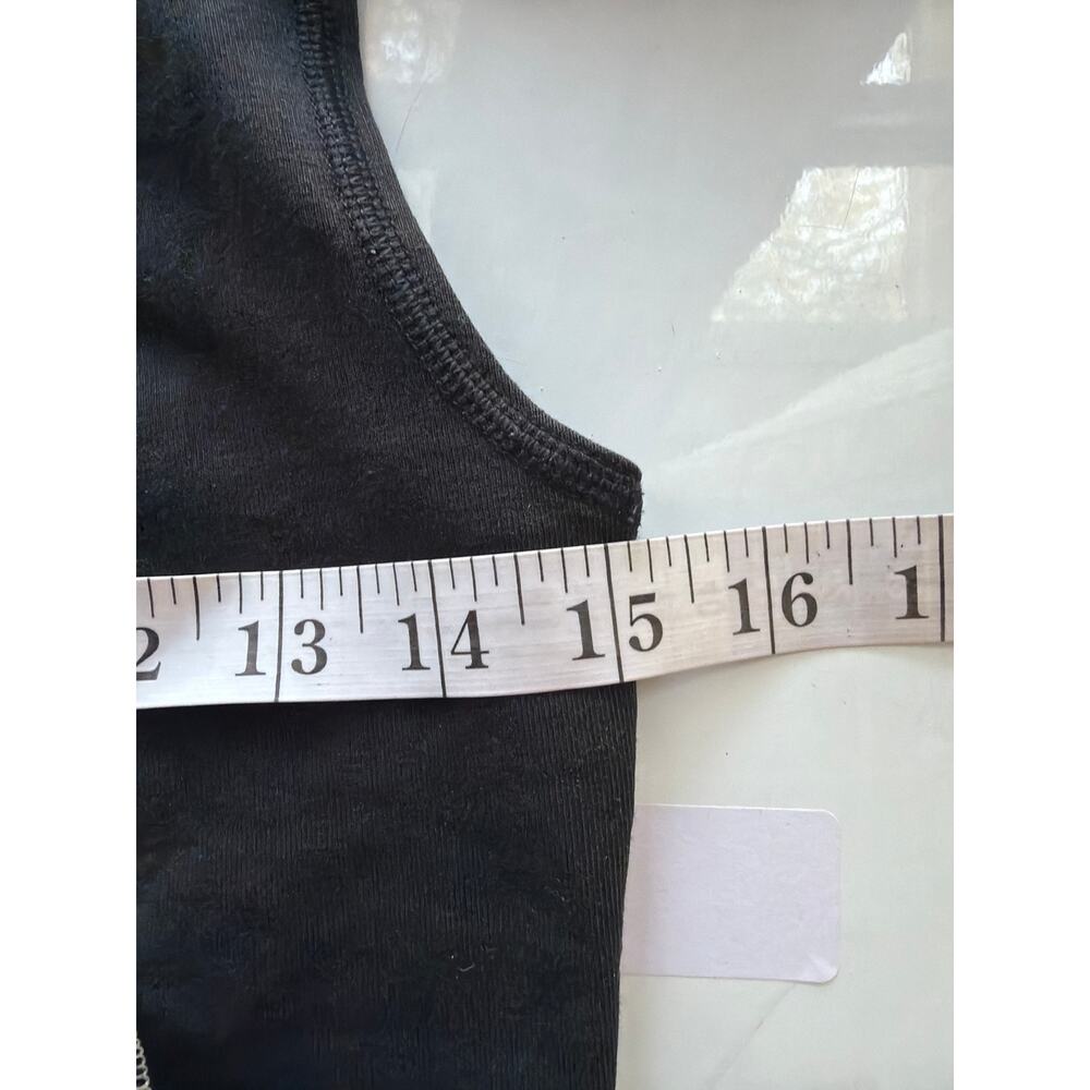 Nike Womens Size S Black Contrast Piping Mock Neck Biker Short Unitard Romper - Picture 4 of 5
